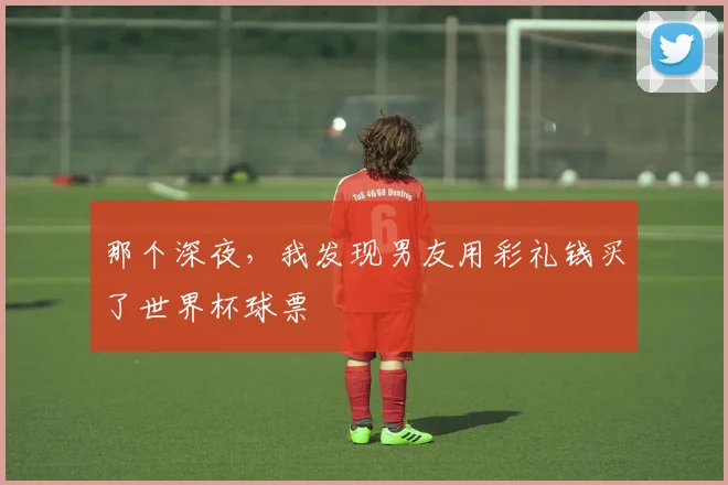 那个深夜，我发现男友用彩礼钱买了世界杯球票